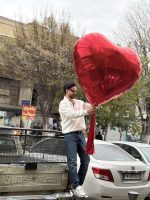 بادکنک فویلی قلب ۶۸ اینچ قرمز - تصویر 3